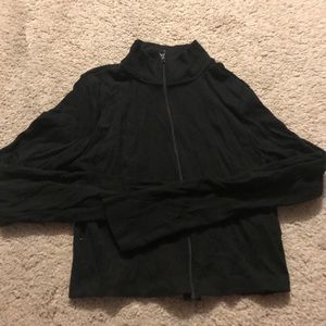 3 for $15 Fashion Nova Black Zip Up Top